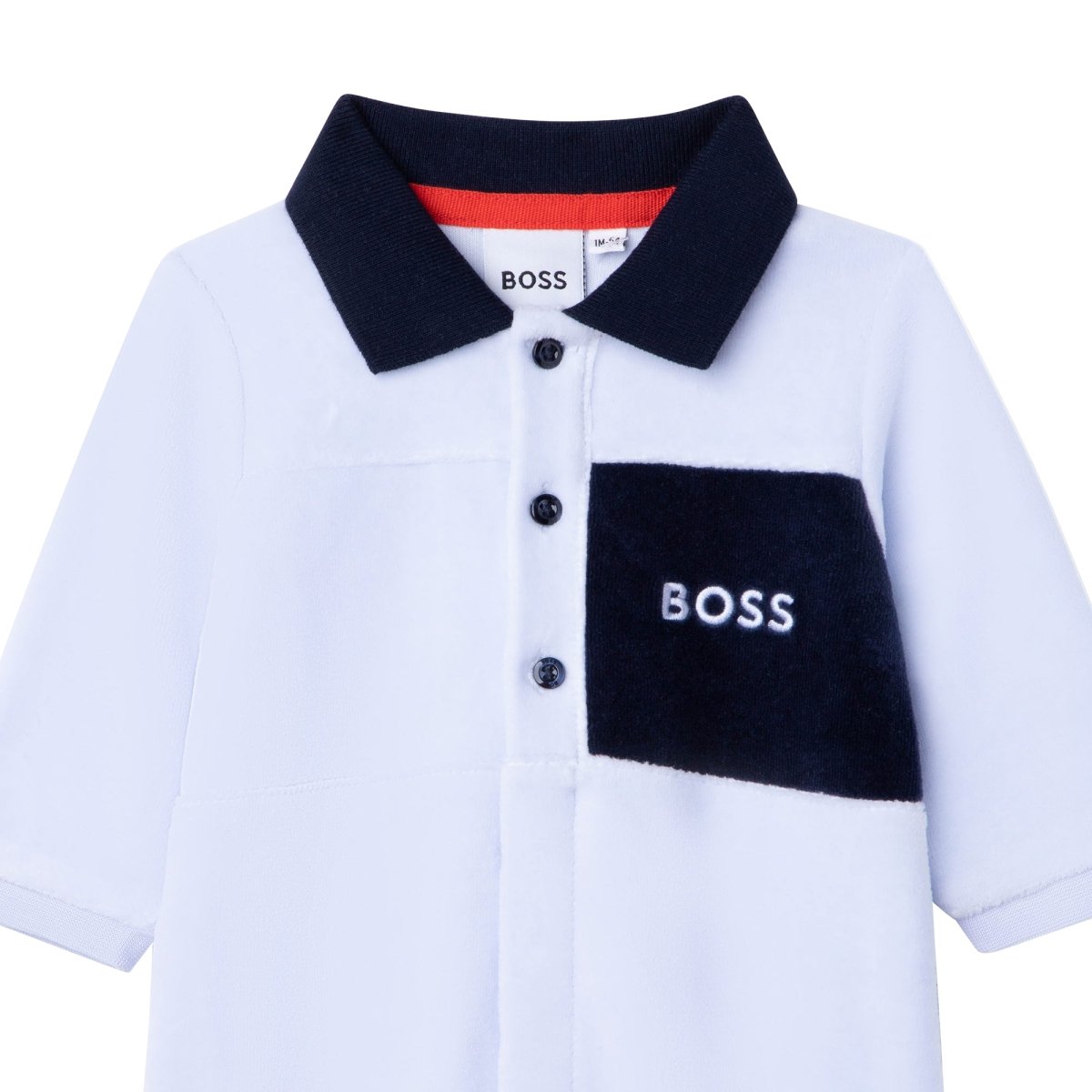 Hugo Boss Baby Polo Velour Sleeper_Blue J97195 - NorthBoys