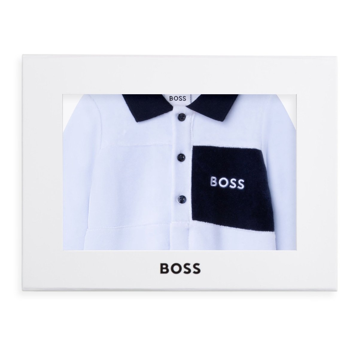 Hugo Boss Baby Polo Velour Sleeper_Blue J97195 - NorthBoys