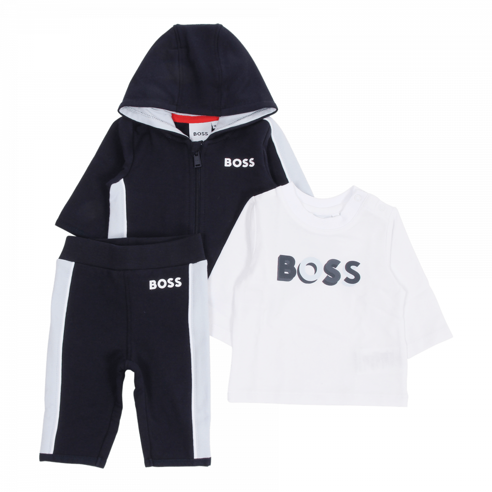 Hugo Boss Baby T-Shirt & Track Suit Set _Navy J98369-849-NorthBoys
