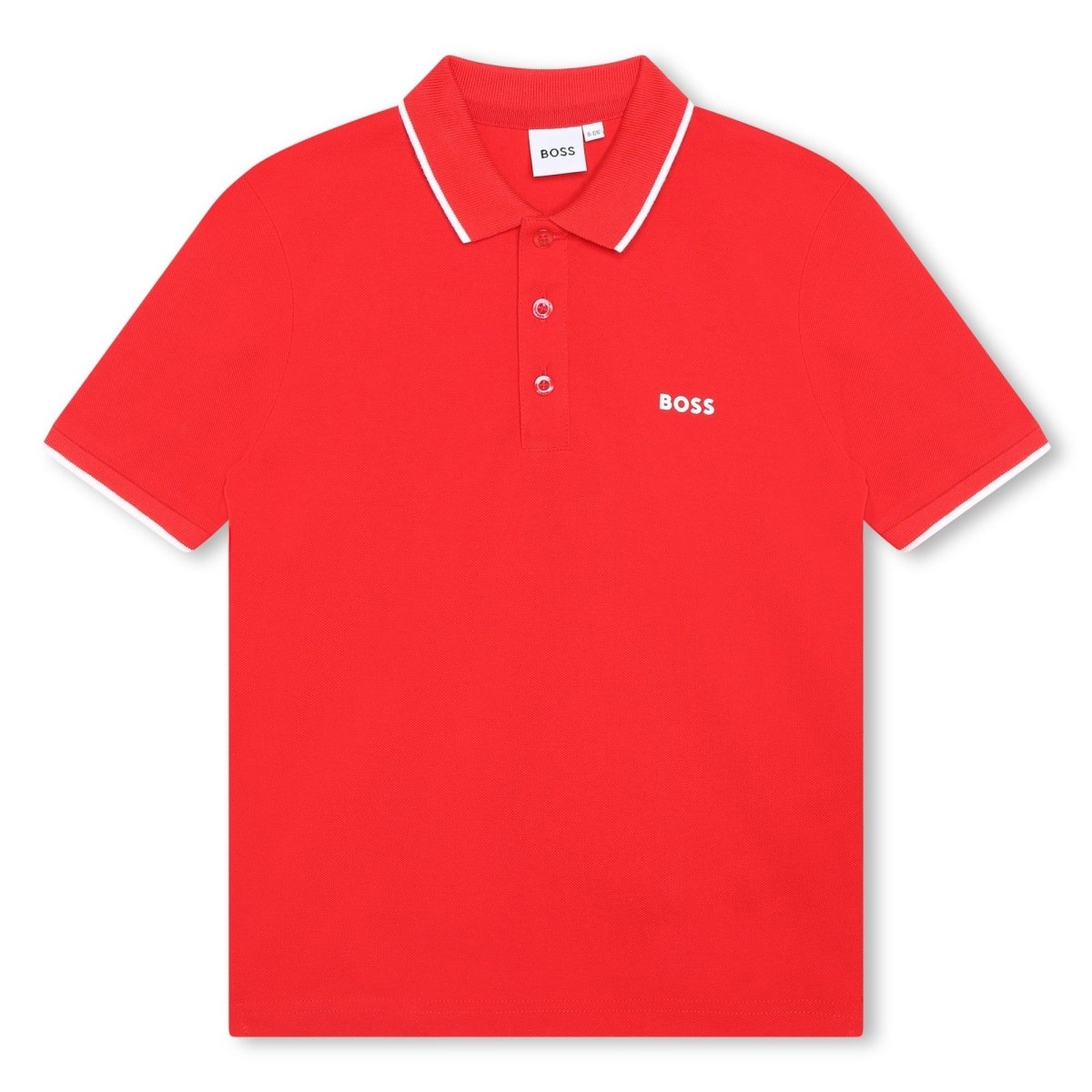 Hugo Boss Boys Basic Short Sleeve Polo _Red J25O25 - 991 - NorthBoys