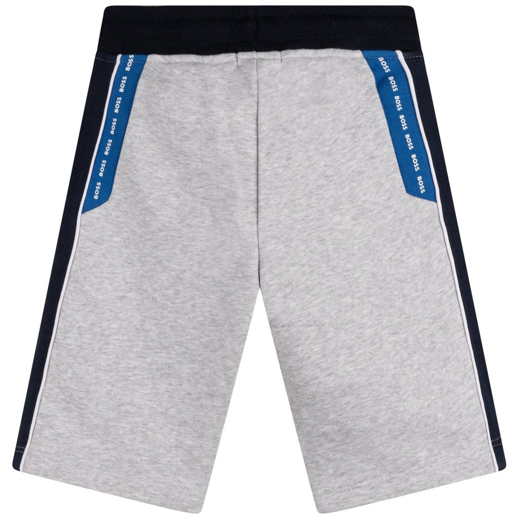 Hugo Boss Boys Bermuda Sweat Shorts_ Grey J24746 - A32 - NorthBoys