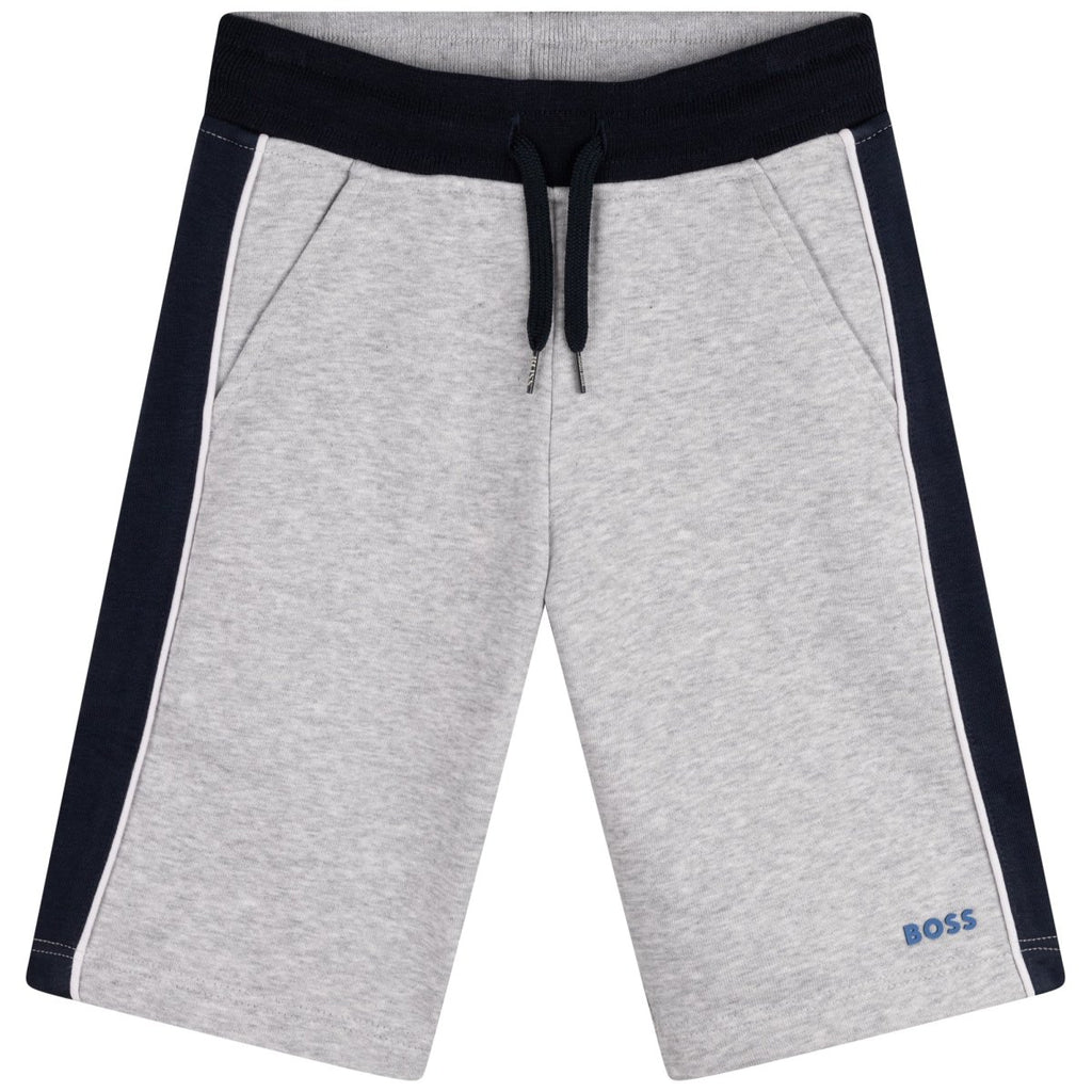 Hugo Boss Boys Bermuda Sweat Shorts_ Grey J24746 - A32 - NorthBoys