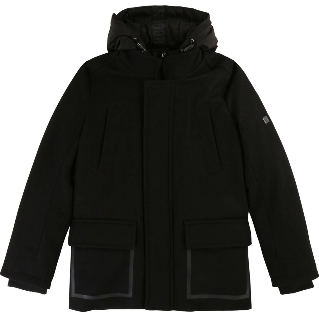 Hugo Boss Boys Black Peacoat - NorthBoys
