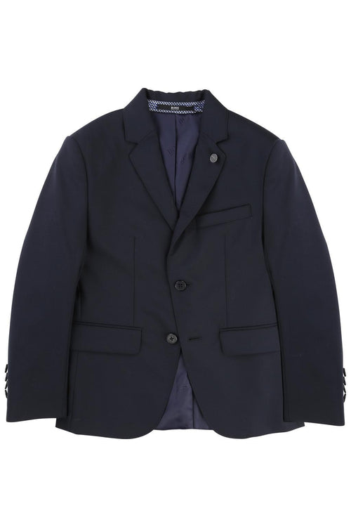 Hugo Boss Boys Classic Slim Navy Wool Suit-NorthBoys