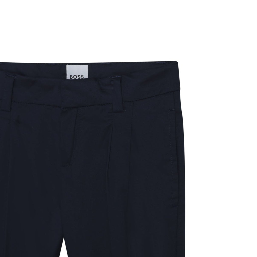 Hugo Boss Boys Cotton Dress Pants_ Navy J24779 - 849 - NorthBoys