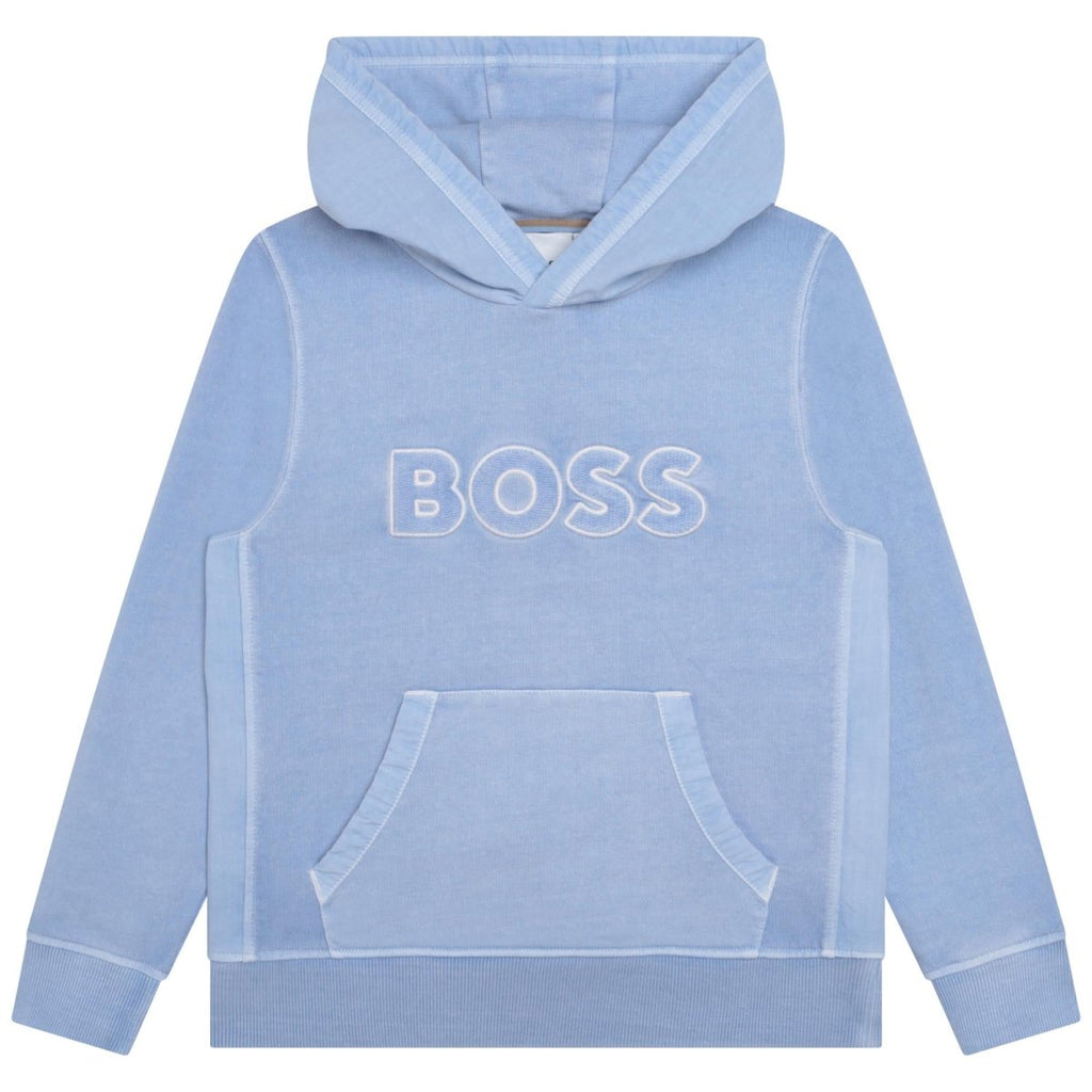 Hugo Boss Boys Fleece Hoodie_Pale Blue J25O47 - 77A - NorthBoys