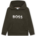 Hugo Boss Boys Hoodie w/Front Pocket _Forest Green J25M52 - 665 - NorthBoys