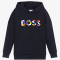 Hugo Boss Boys Hoodie w/Logo_ Navy J25N84 - 849 - NorthBoys