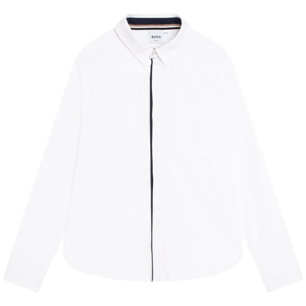 Hugo Boss Boys L/S Dress Shirt _White J25M40 - 10B - NorthBoys