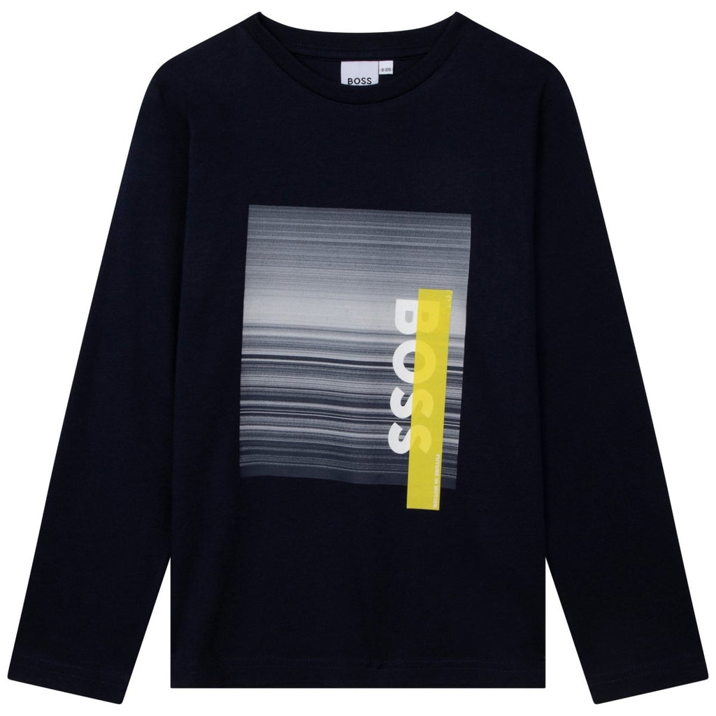 Hugo Boss Boys L/S Shirt _Navy J25M19 - 849 - NorthBoys