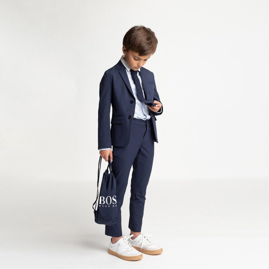 Hugo Boss Boys Long Sleeve Dress Shirt - NorthBoys