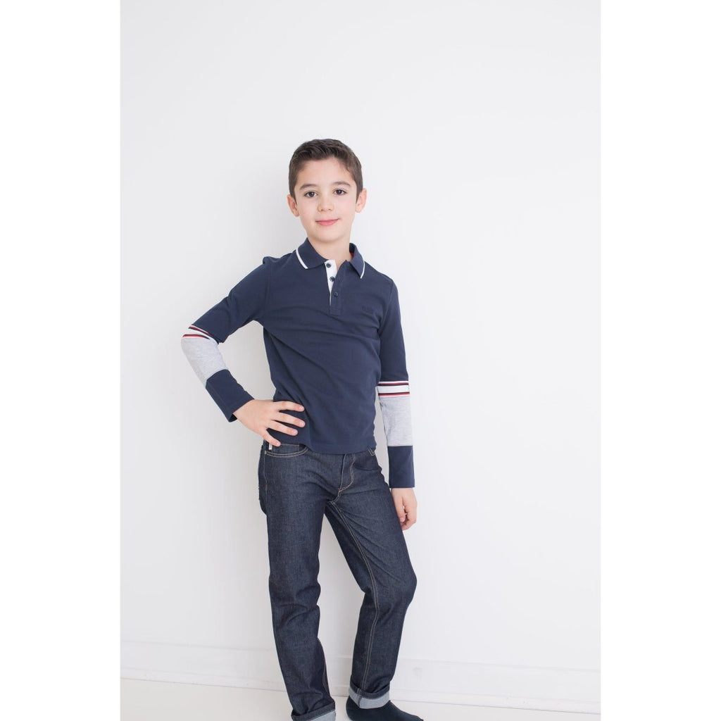 Hugo Boss Boys Long Sleeve Polo 192 J25E27 - NorthBoys