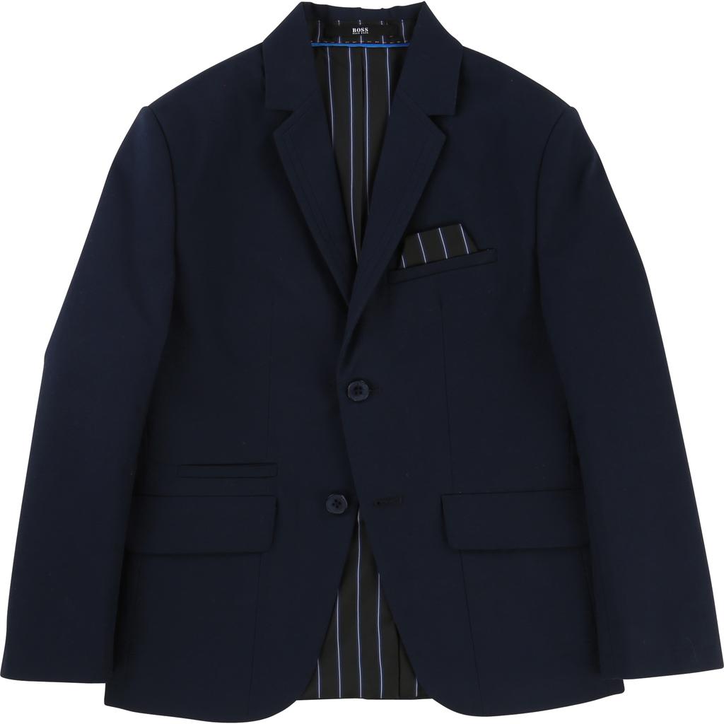 Hugo Boss Boys Navy Cotton Suit 171 J26297/J24503-NorthBoys