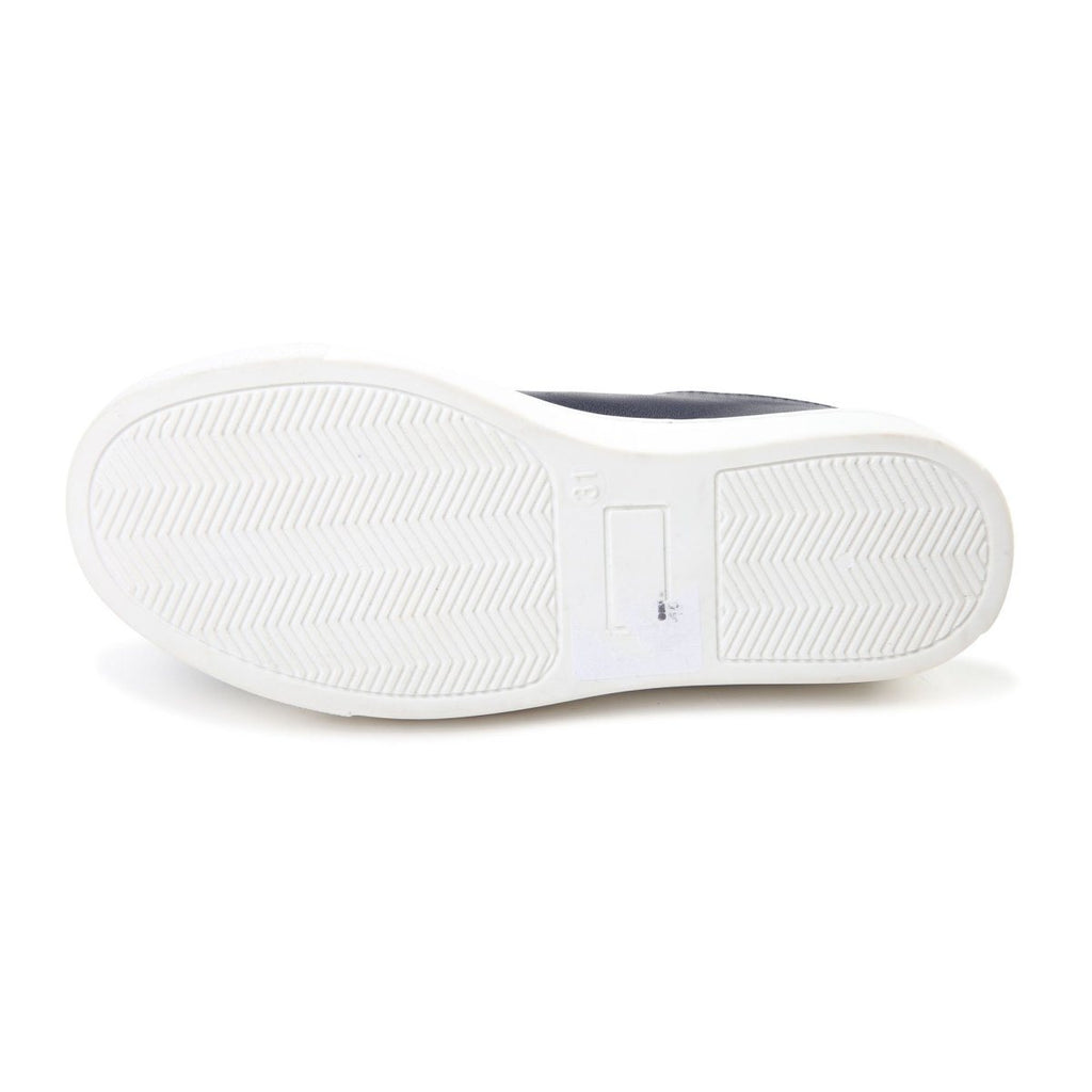Hugo Boss Boys Navy Leather Sneakers J29169 - NorthBoys