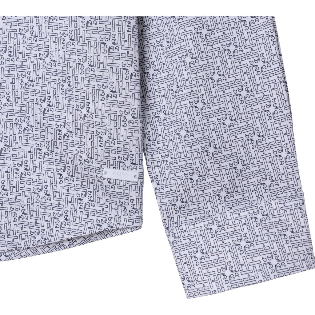 Hugo Boss Boys Printed Dress Shirt J25L87 - NorthBoys