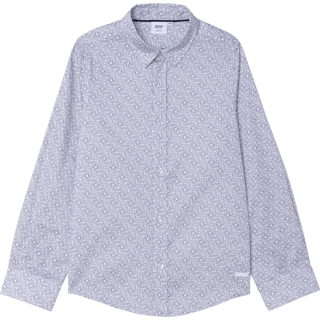Hugo Boss Boys Printed Dress Shirt J25L87 - NorthBoys