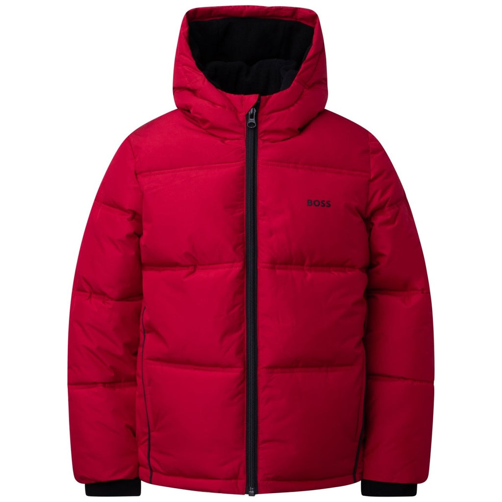Hugo Boss Boys Puffer Winter Jacket _Red J26488 - 99C - NorthBoys