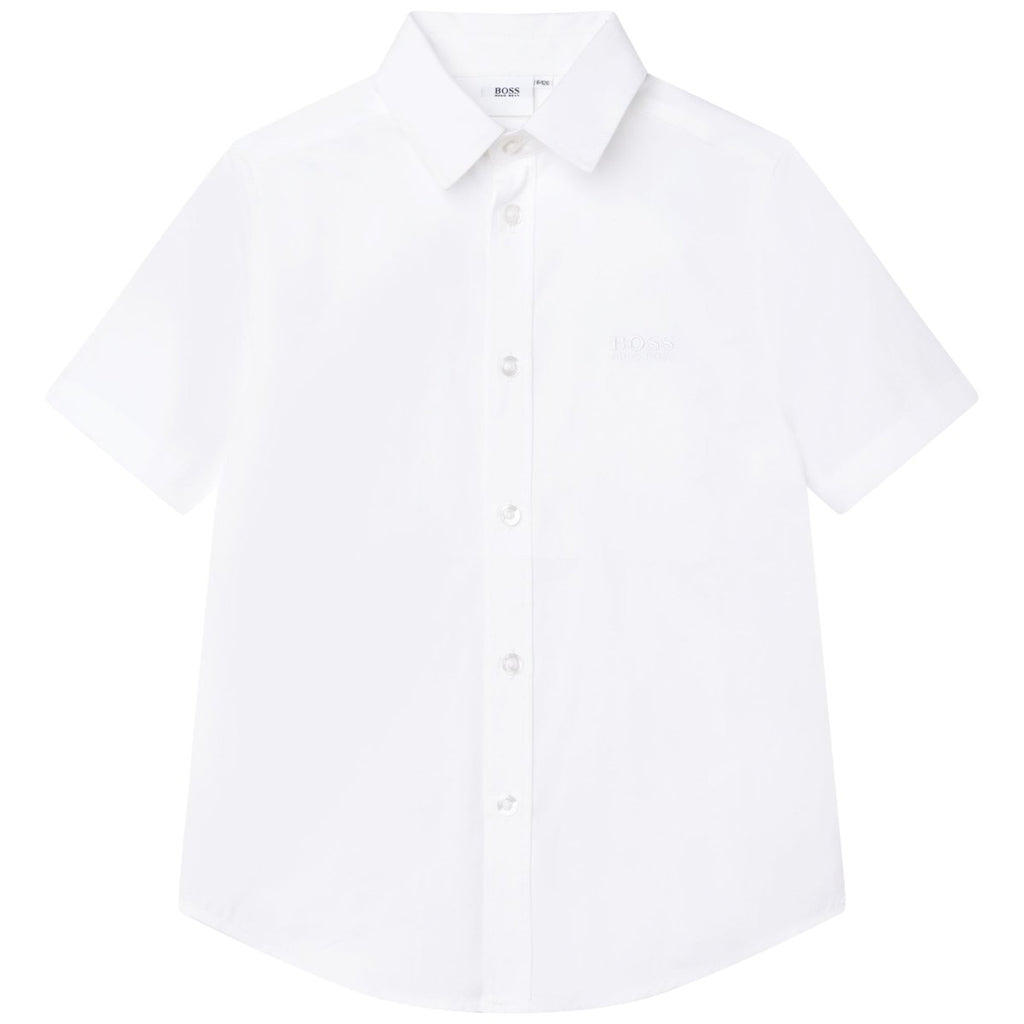 Hugo Boss Boys S/S Dress Shirt_ White J25N63 - 10B - NorthBoys