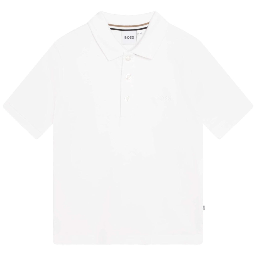 Hugo Boss Boys S/S Polo _White J25M26 - 10B - NorthBoys