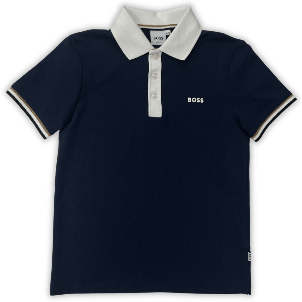 Hugo Boss Boys Short Sleeve Polo _Navy J25O29 - 849 - NorthBoys