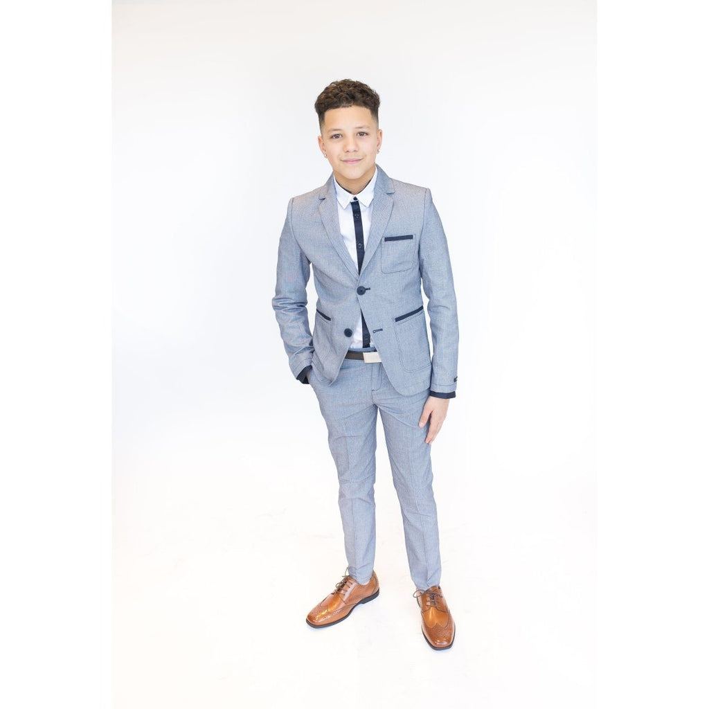 Hugo Boss Boys Slim Cotton Suit 181-NorthBoys