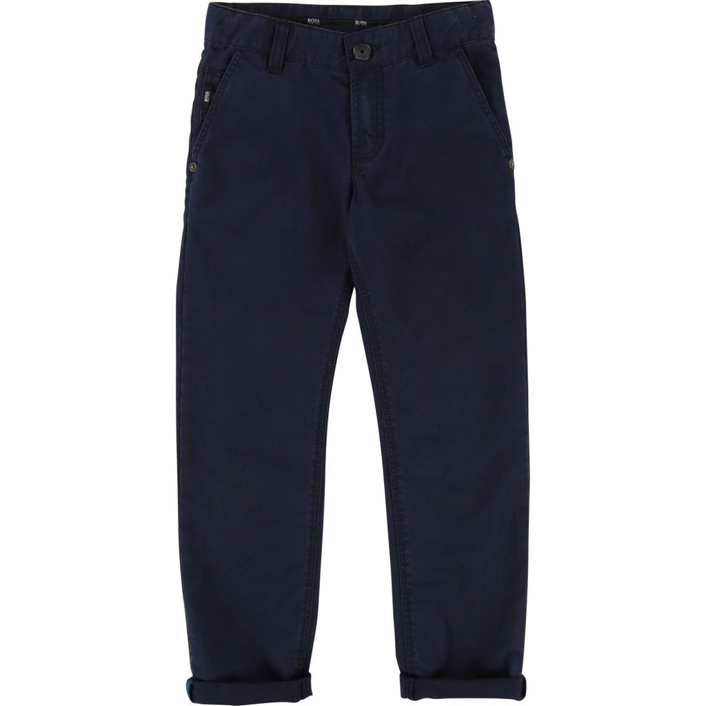Hugo Boss Boys Slim Fit Cotton Pants 182 J24461 - NorthBoys