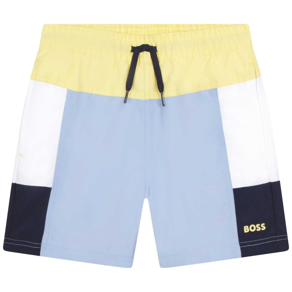 Hugo Boss Boys Swim Shorts_ Blue J24851 - 77A - NorthBoys