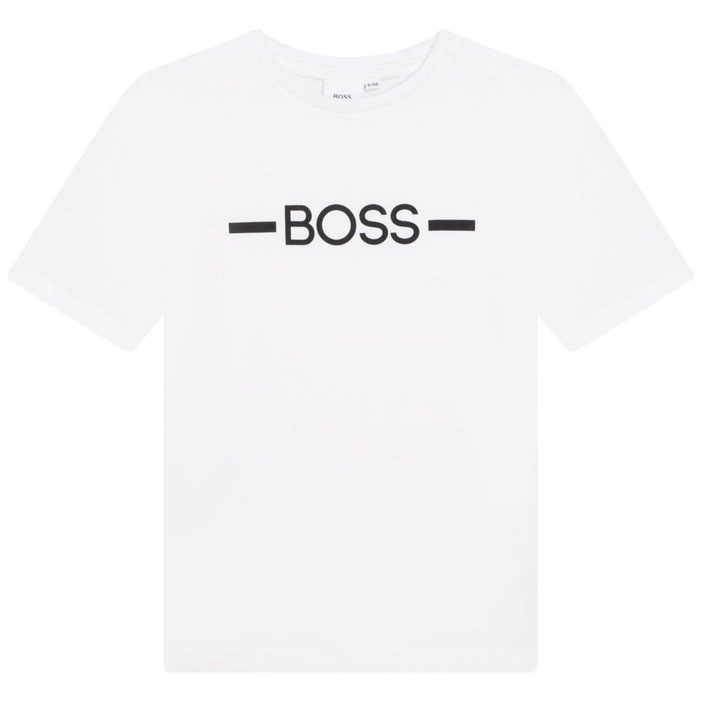 Hugo Boss Boys T-Shirt w/Logo_ White J25N29 - 10B - NorthBoys