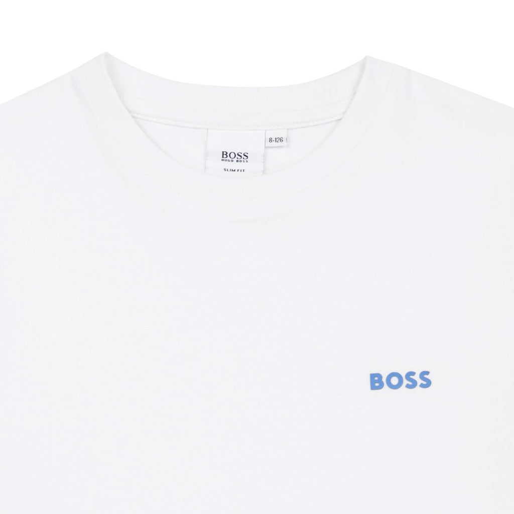 Hugo Boss Boys T-Shirt w/Logo_ White J25N48 - 10B - NorthBoys