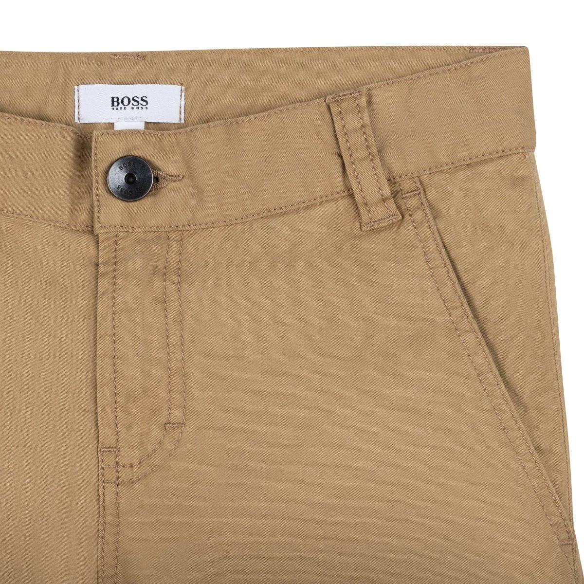Hugo Boss Boys Twill Pants_ Stone J24763 - 262 - NorthBoys