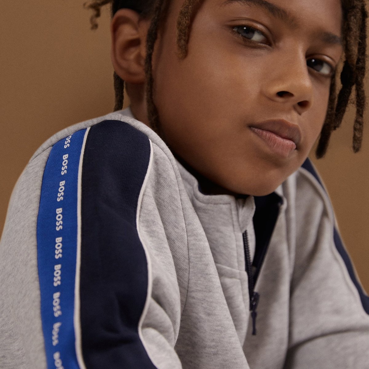 Hugo Boss Boys Zip - Up Track Cardigan _ Grey J25N78 - A32 - NorthBoys