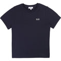 Hugo Boss Boys basic V - neck T-shirt in stretch cotton with embroidered logo J25Z04 - NorthBoys