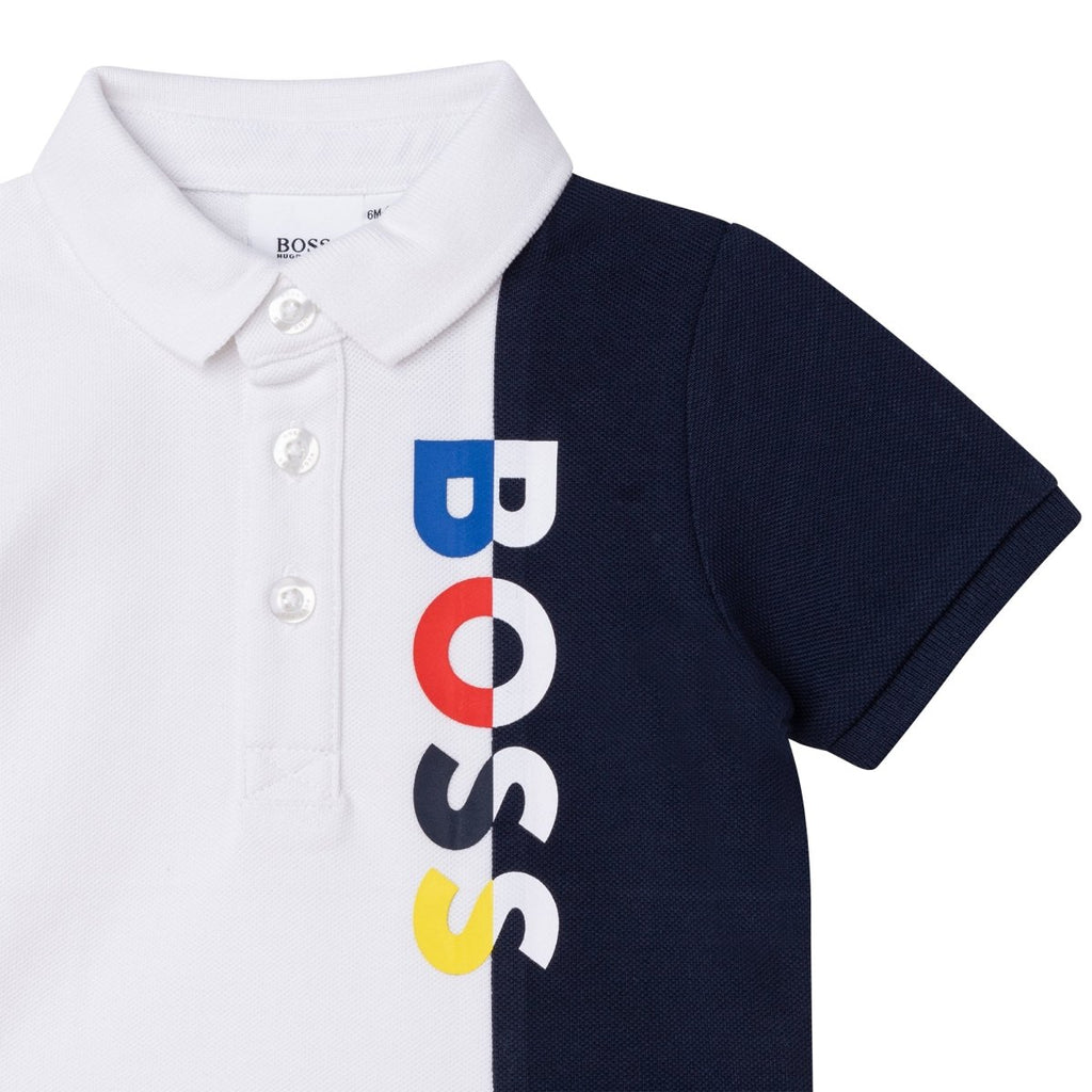 Hugo Boss Toddler Logo Polo_ White J05927 - 10B - NorthBoys