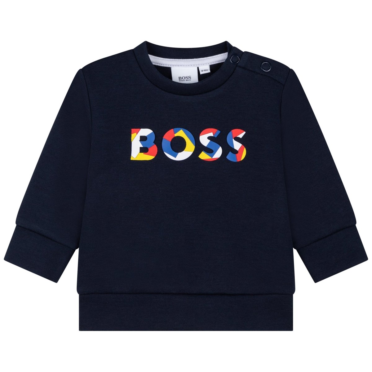 Hugo Boss Toddler Logo Sweatshirt_ Navy J05935 - 849 - NorthBoys