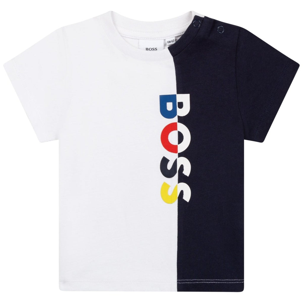 Hugo Boss Toddler Logo T-Shirt_ White J05922 - 10B - NorthBoys