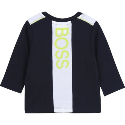 Hugo Boss Toddler Long Sleeve Navy T-Shirt - NorthBoys