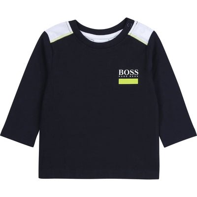 Hugo Boss Toddler Long Sleeve Navy T-Shirt - NorthBoys