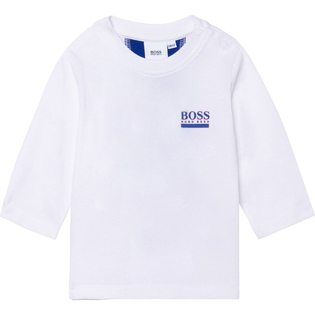 Hugo Boss Toddler T-Shirt with Stripe on Back J05877 - NorthBoys