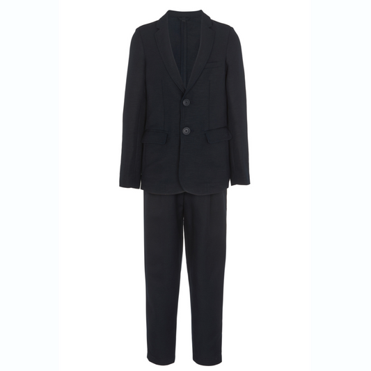 Emporio Armani Boys Linen Suit_Navy 3L4VJ8