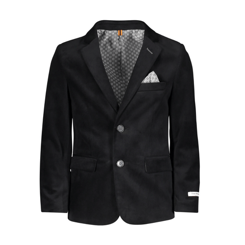 Isaac Mizrahi Boys Velvet Black Blazer-NorthBoys
