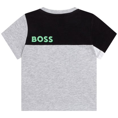 Hugo Boss Toddler T-Shirt w/ Colour Blocking_ Grey J05919-A32