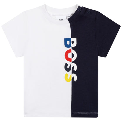 Hugo Boss Toddler Logo T-Shirt_ White J05922-10B