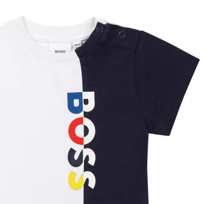 Hugo Boss Toddler Logo T-Shirt_ White J05922-10B