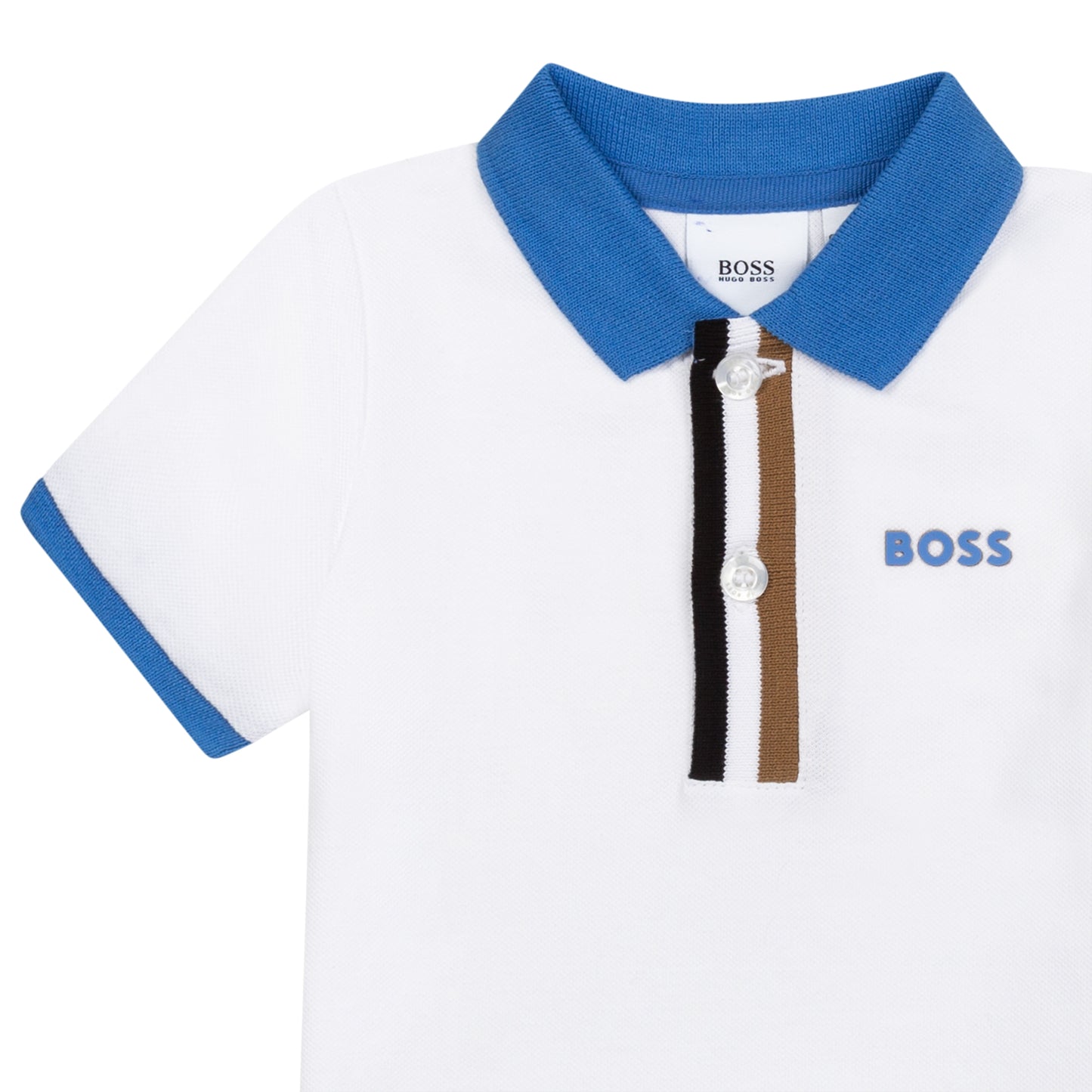 Hugo Boss Toddler Polo S/S Shirt_ White J05928-10B