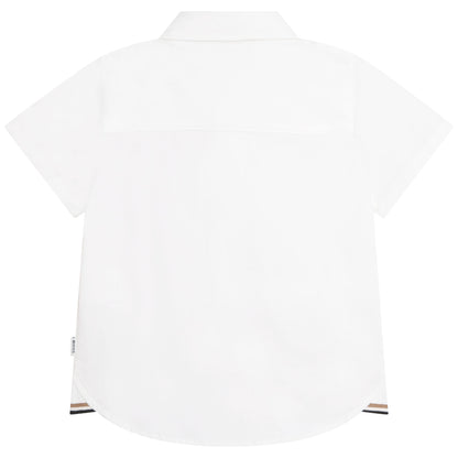 Hugo Boss Toddler Short Sleeve Dress Shirt_White J05982-10P