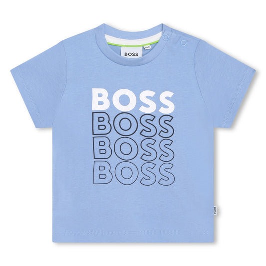 Hugo Boss Toddler Dress Short Sleeve T-Shirt_Blue J05A02-77A