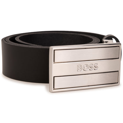 Hugo Boss Boys Leather Belt w/Metal Buckle_ Black J20345-09B