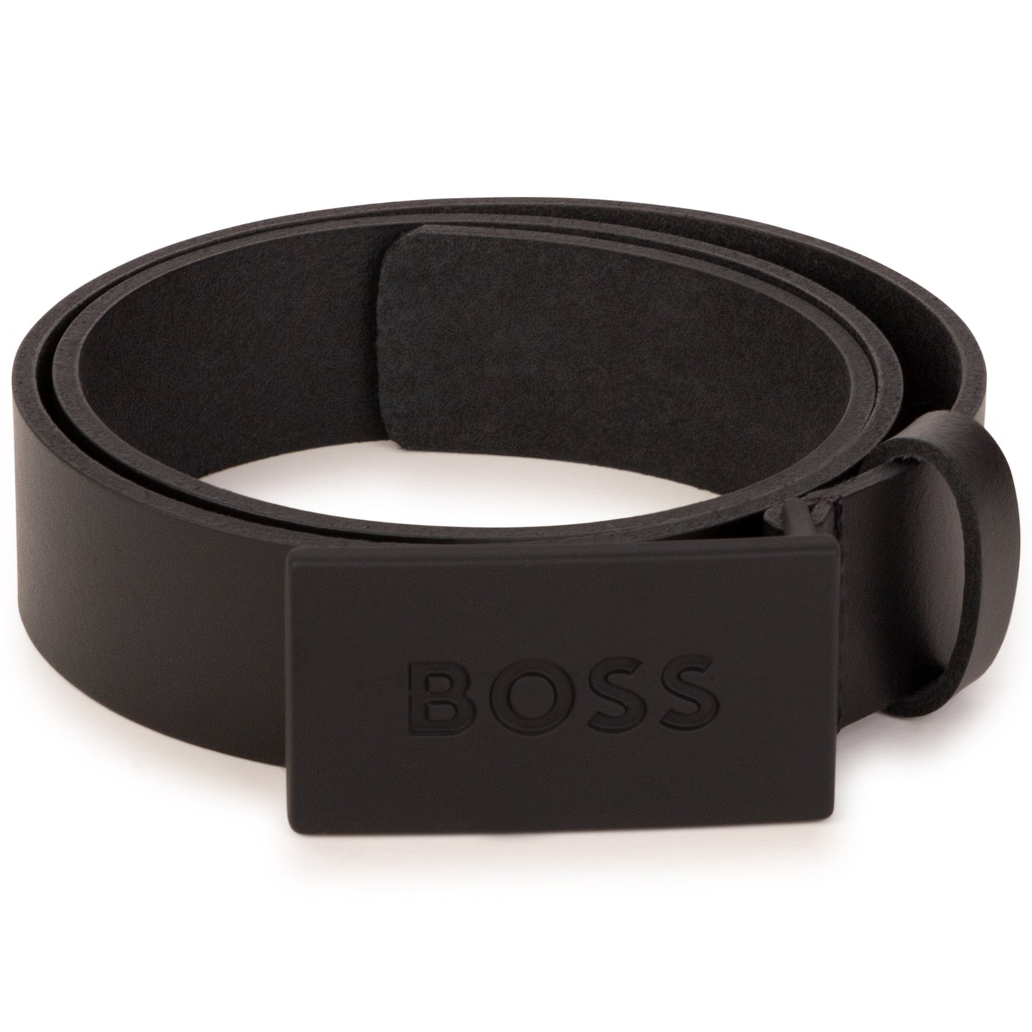 Hugo Boss Boys Leather Belt w/Metal Buckle_ Black J20355-09B