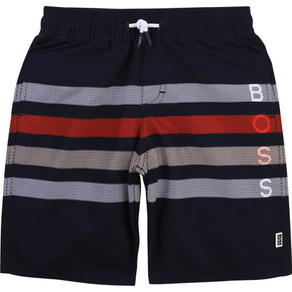 Hugo Boss Boys Surfer Swim Shorts - Striped