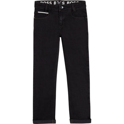 Hugo Boss Boys Black Denim Jeans  J24729